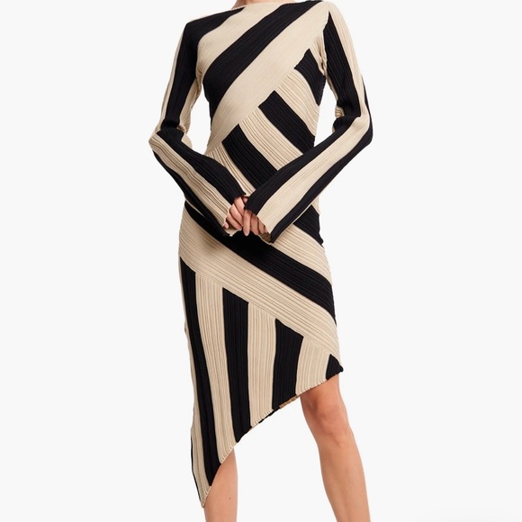 Ciebon Dresses & Skirts - OSHA CIEBON Asymmetrical Knit Dress
